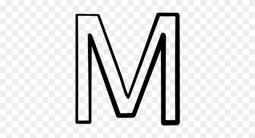 Letter M Clipart Black And White - Letter M Clip Art Black And White #482113