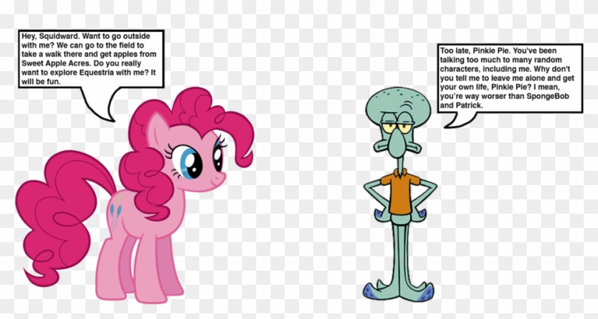 Squidward Meets Pinkie Pie By Darthraner83 - Squidward Meets Deviantart #482154