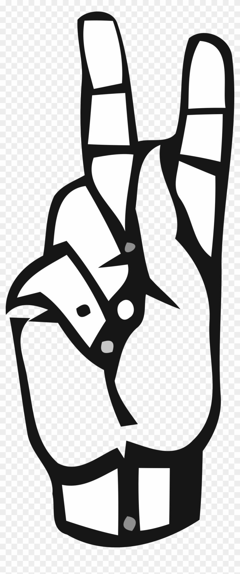 Big Image - Sign Language Letter K #482204