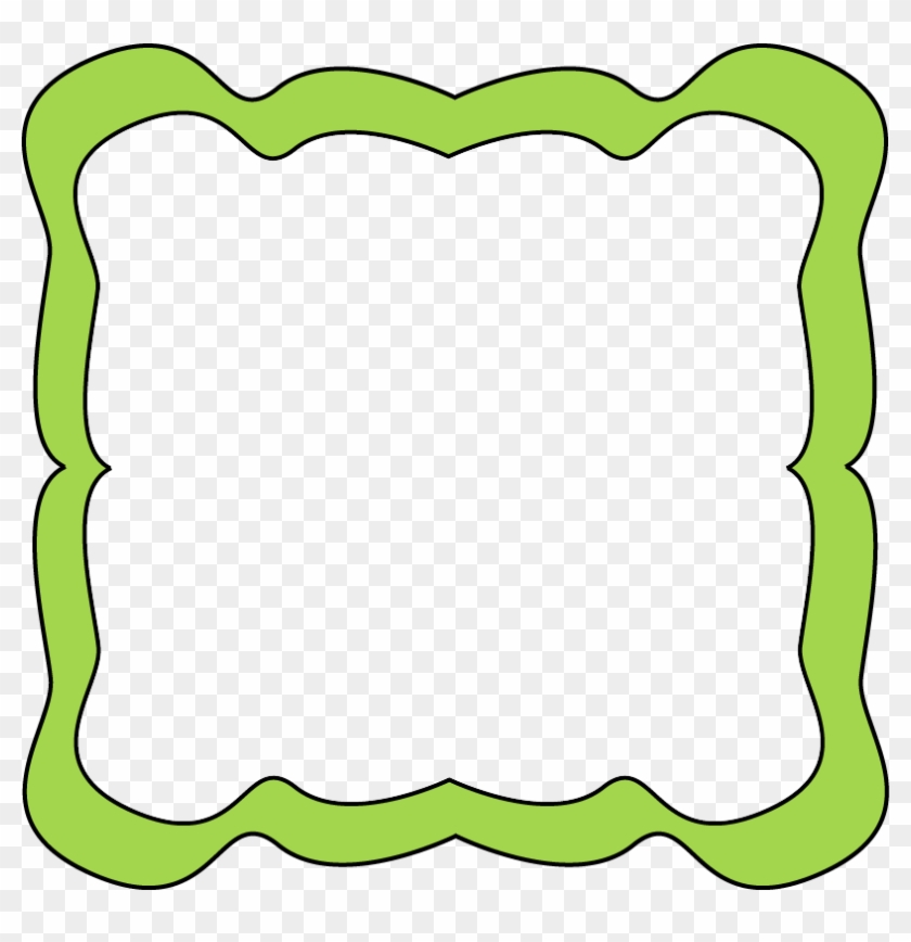 Lime Border Frame Png Transparent Image - Whimsical Frame #482337