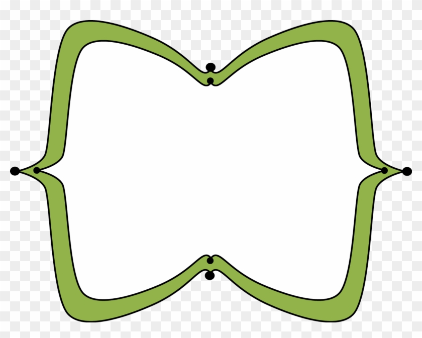 Green Wide Pointy Frame - Frame Engraçados Png #482338