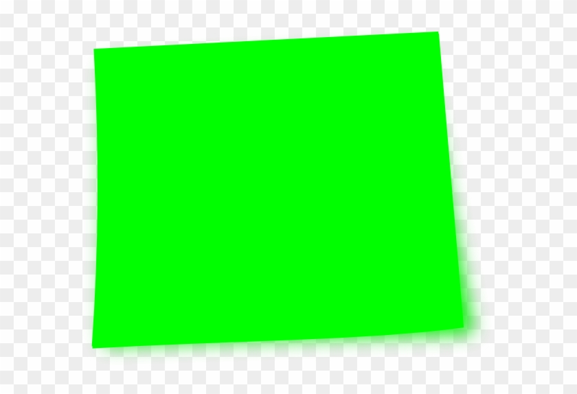 Orange Post It Note Clip Art - Green Post It Note #482428