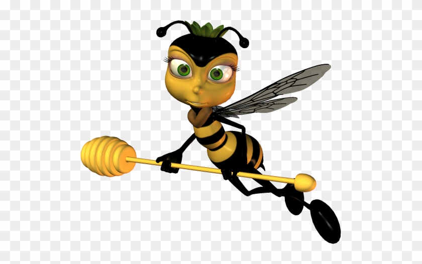 Zumbido De Flor En Flor Abeja Inteligente Go, Tomar - Cartoon Bee #482475