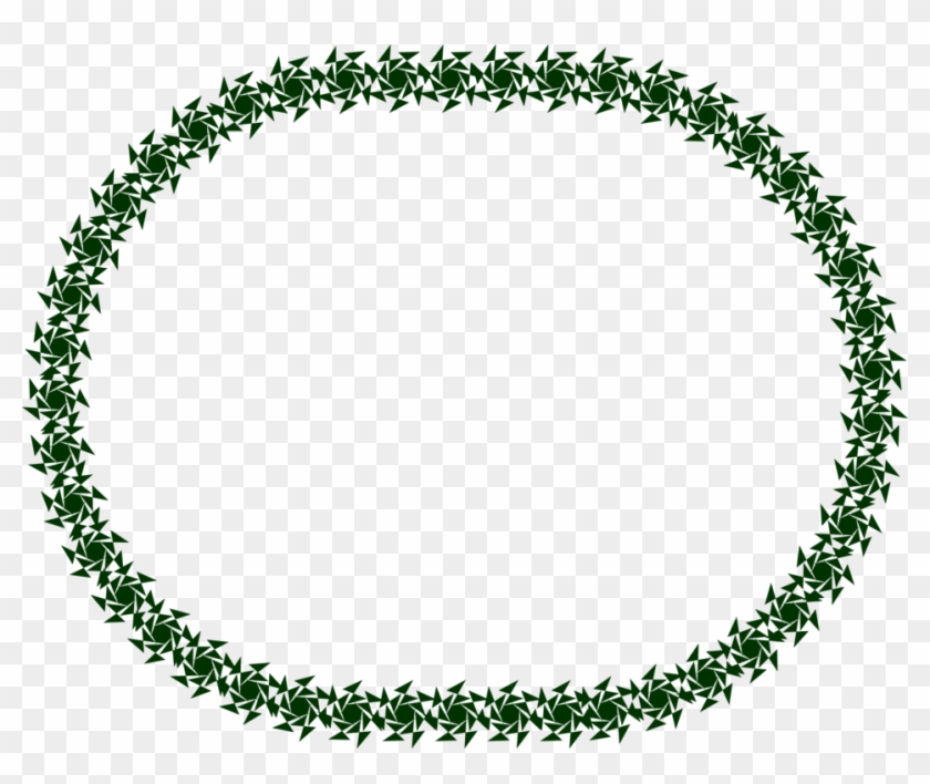 Illustration Of A Blank Frame Border Of Green Star - Tiffany & Co Schlumberger Lynn Necklace #482479