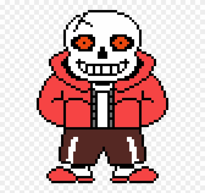 Hardtale Sans - Fire Flower Pixel Art #482575