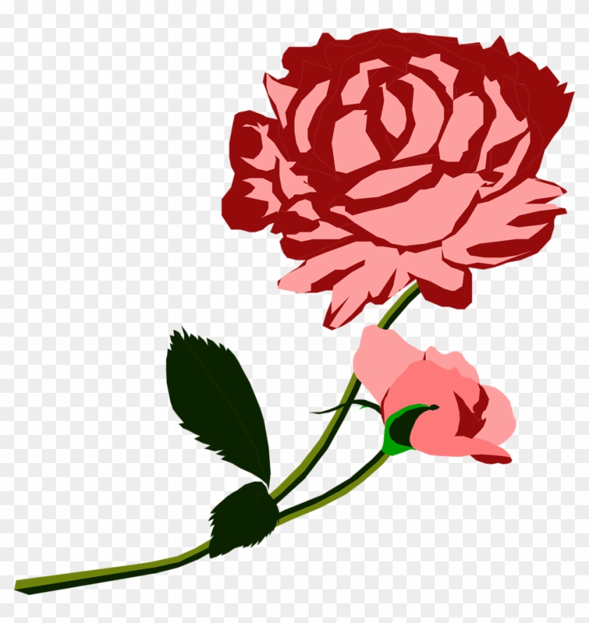 Red Rose Illustration - Rose Illustration Png #482612