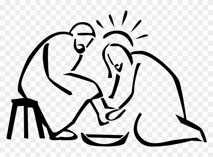 Maundy Thursday - Jesus Washing Disciples Feet #482697