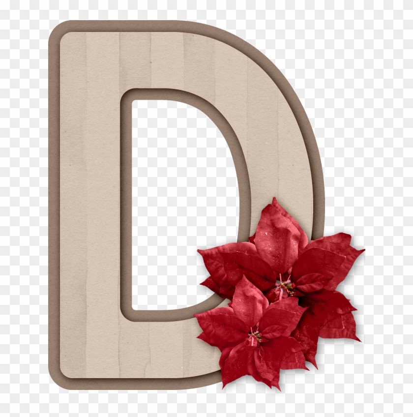 *✿**✿*navideño - D Mayuscula*✿**✿* - Poinsettia #482879