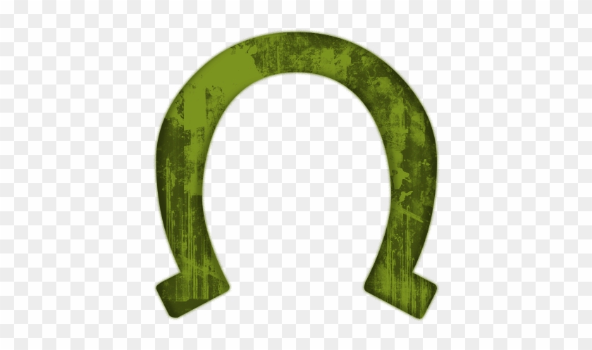Horseshoe Clipart Green - Green Horseshoe #483120