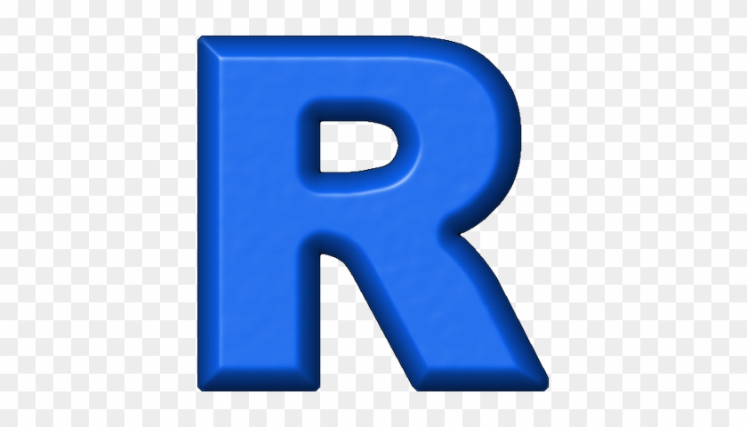 The Gallery For Gt Blue Letter A Clipart - Letter R In Blue #483148