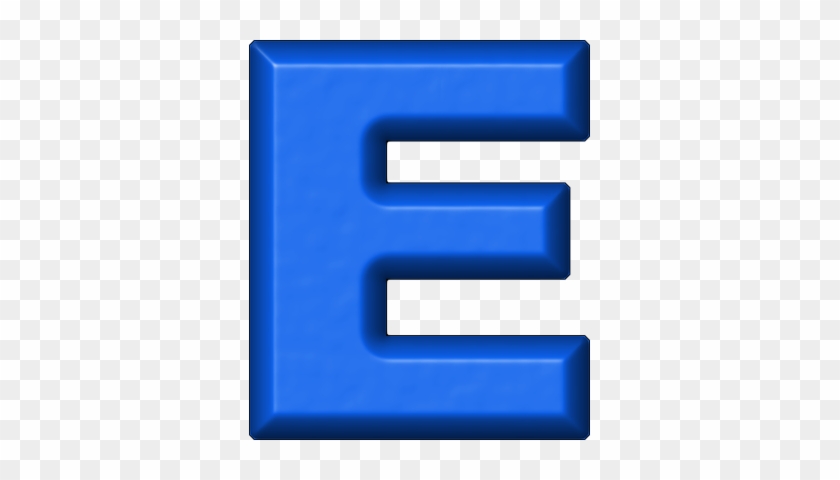 Refrigerator Magnet Clipart Download - Letter E In Blue #483181