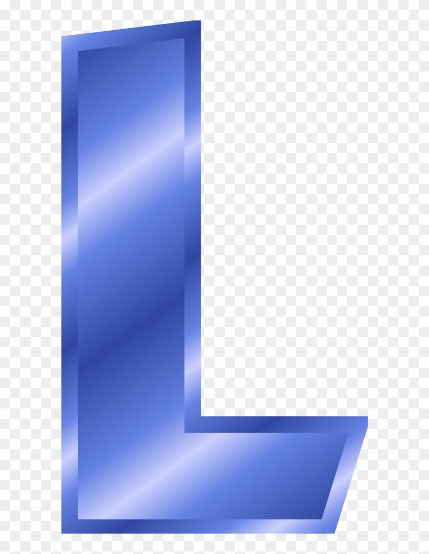 Blue Clipart Alphabet - Letter L Color Blue #483188