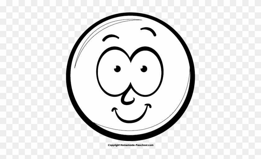 Happy Face Free Smiley Face Clipart - Smiley Face Clip Art Black And White Free #483208