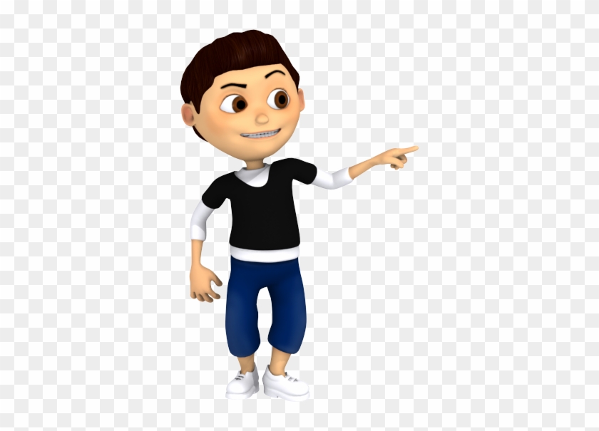Cartoon Young Boy Pointing Out - Cartoon Boy Pointing Png #483254