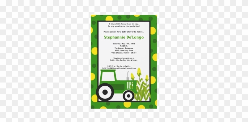 Baby Shower Invitations John Deere Inspirational Tractor - Owl Baby Shower Invitations #483270