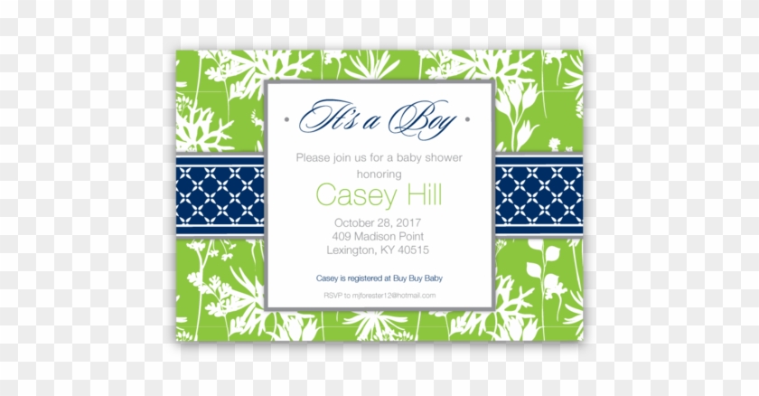 Modern Floral Baby Shower Invitations - Baby Shower #483283