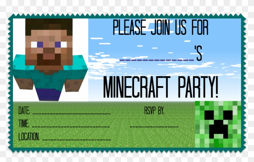 Minecraft Birthday Invitations With Astonishing Invitations - Alabama #483320