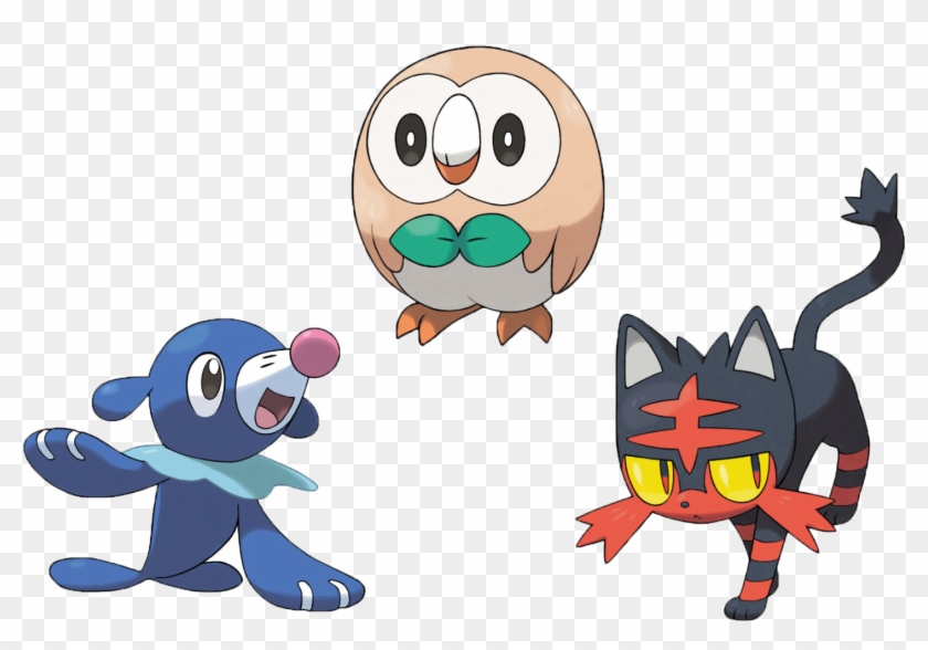 Now, Red And Blue Are Trainers In Pokémon Sun And Moon - Pokemon Sun Starter Pokemon #483341