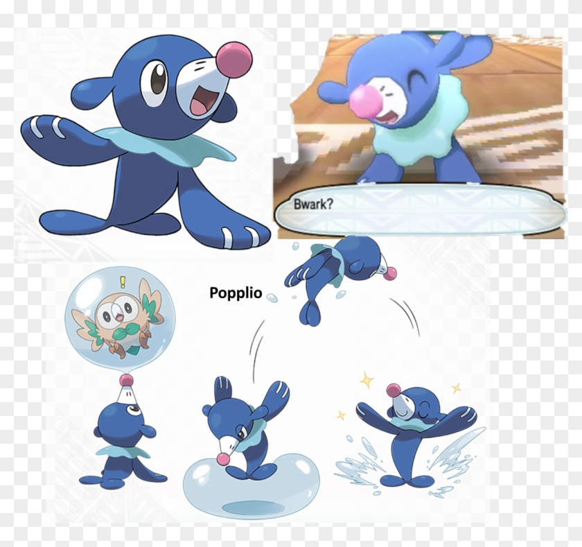 Popplio Sea Lion Pokémon Sun Moon Water Starter - Nintendo 3ds - Pearl Pink #483369