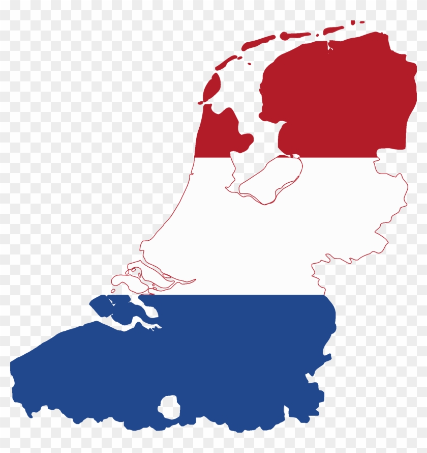 Netherlands - Netherlands Flag Map #483460