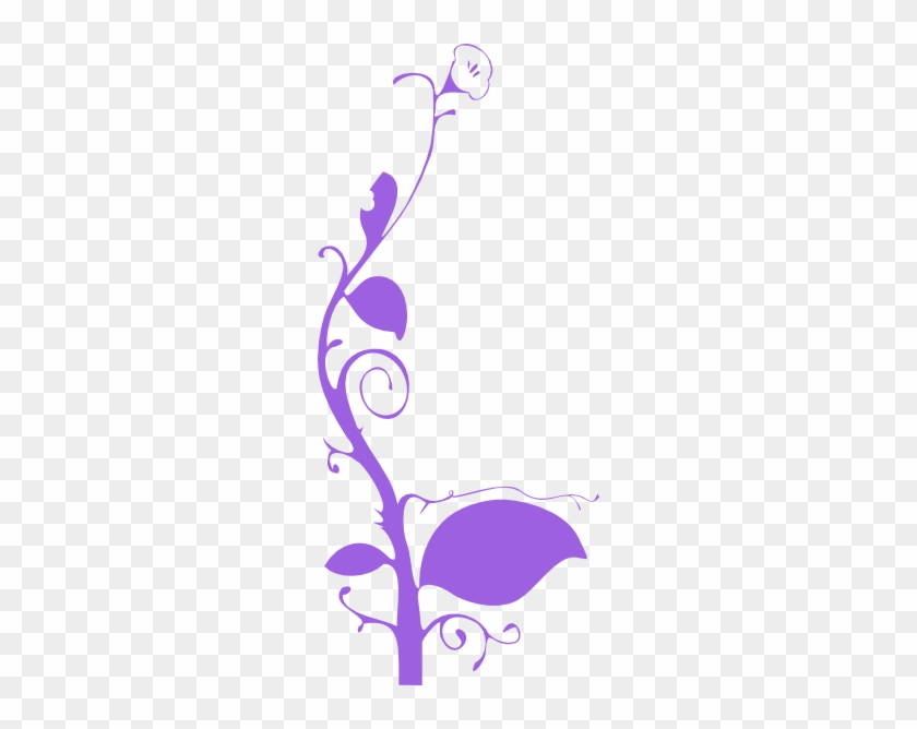 Lavender - Clipart - Elegant Green Floral Design Shower Curtain #483466