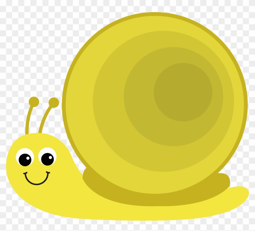 Cute Snail Clipart - Yellow Snail Clipart #483502