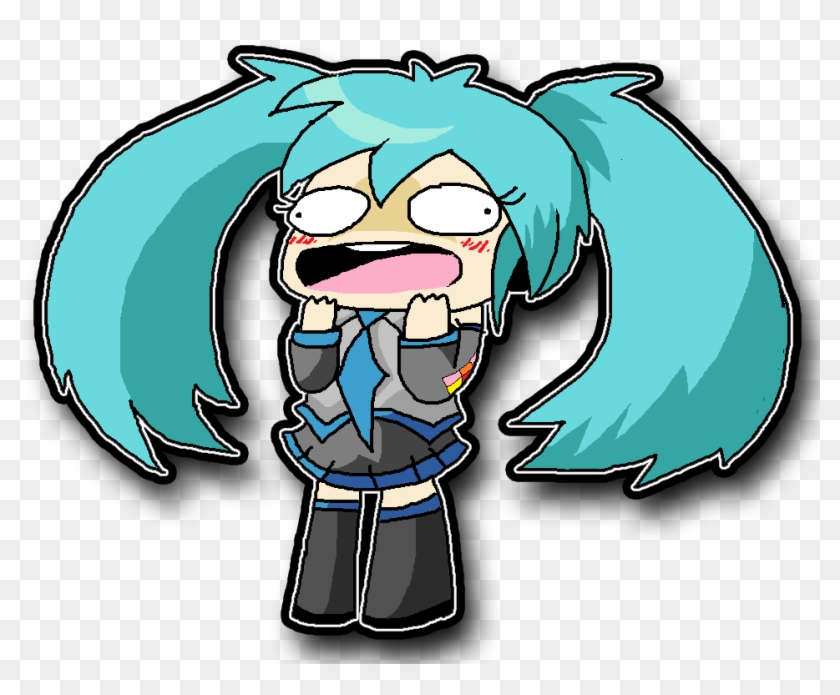 Miku Omg Face By Derp-girl2001 - Omg Face Png Transparent #483504