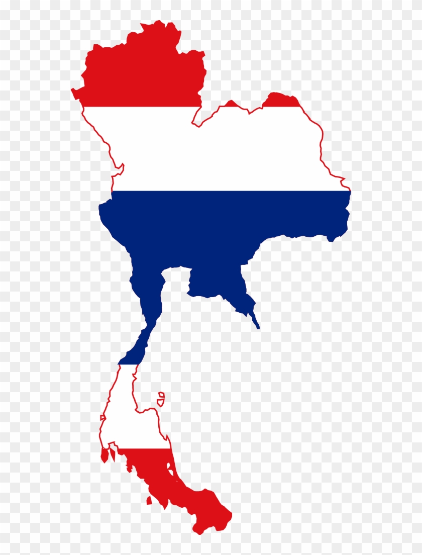 37 - Thailand - Thailand Flag Map #483516
