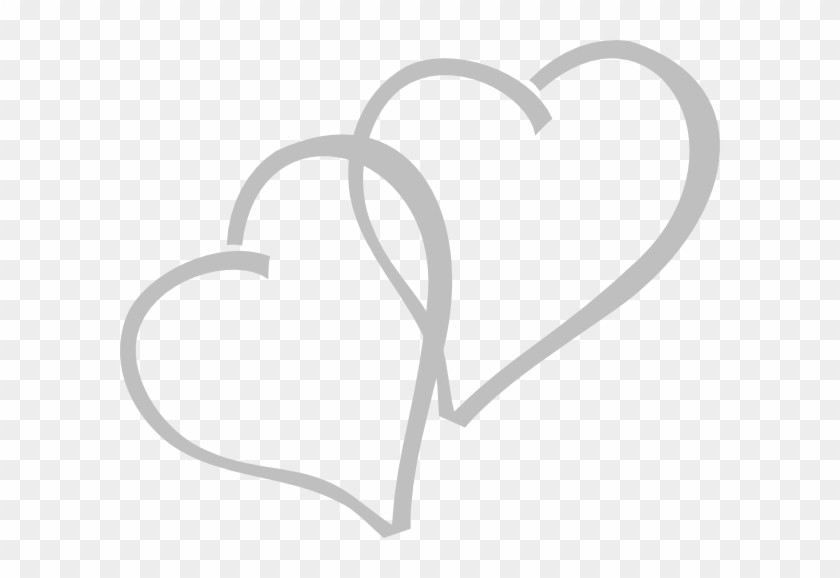 Silver Hearts Clip Art - Grey Heart Clipart #483522