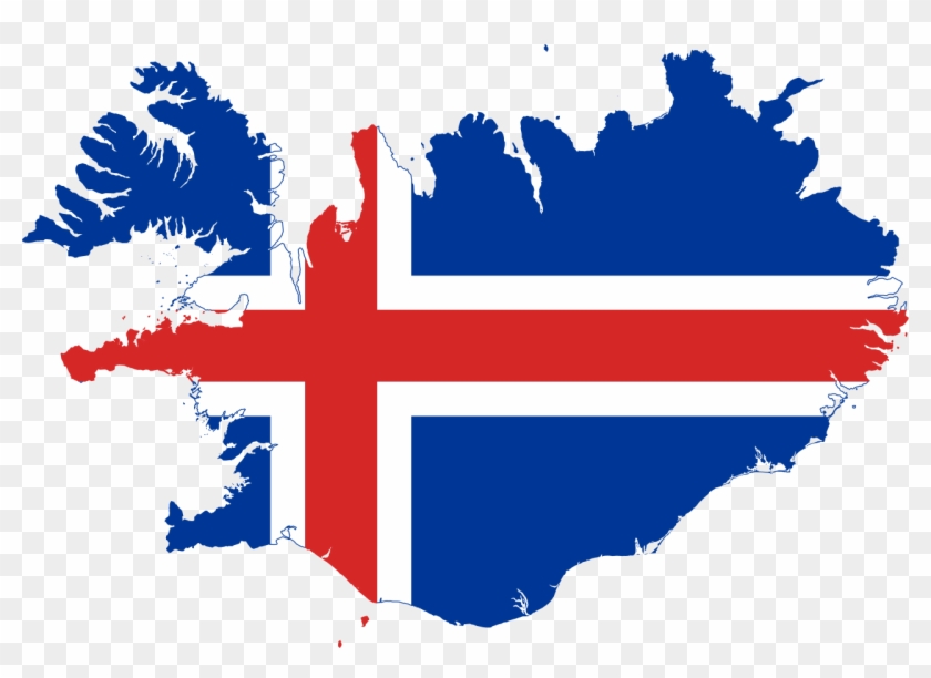 Image Gallery Iceland Flag Map - Iceland Flag And Map #483526