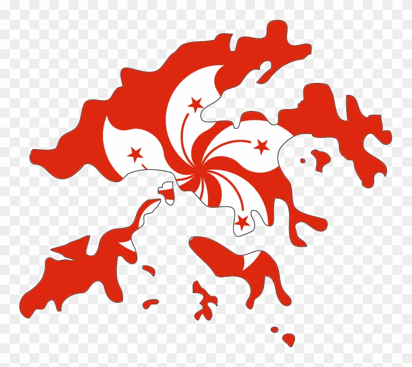 Hong Kong Flag Map #483553