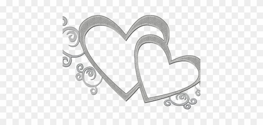 Heart Clipart White And Black #483577