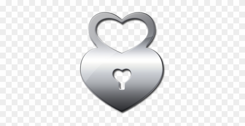 Heart Shape Lock Icon Image Galleries Clipart - Heart Locked With Key Hole #483627