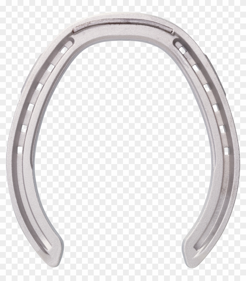 Croix Rapid Fullered Aluminium Horseshoe, Bottom View - Aluminium #483681
