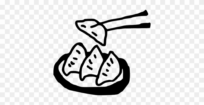 Dumpling - Dumpling Clipart Black And White #483732