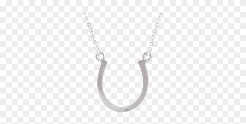 Fine Silver Necklace With A Horseshoe - Horseshoe #483736