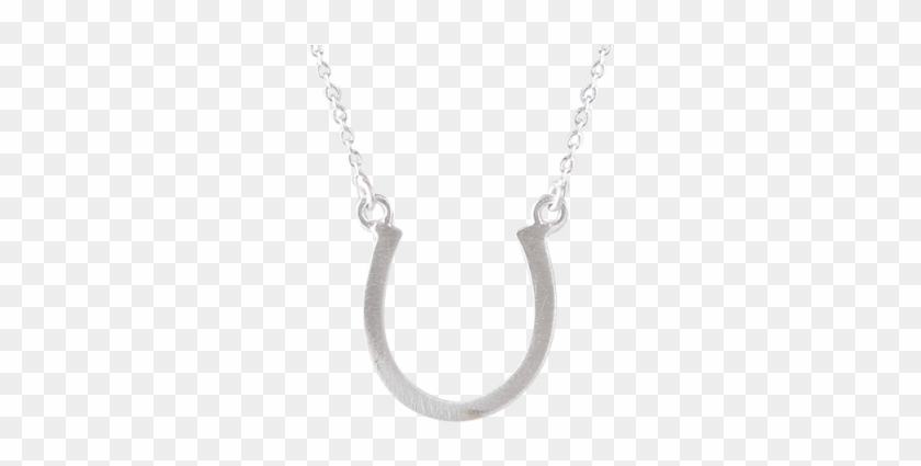Fine Silver Necklace With A Horseshoe - Horseshoe #483736