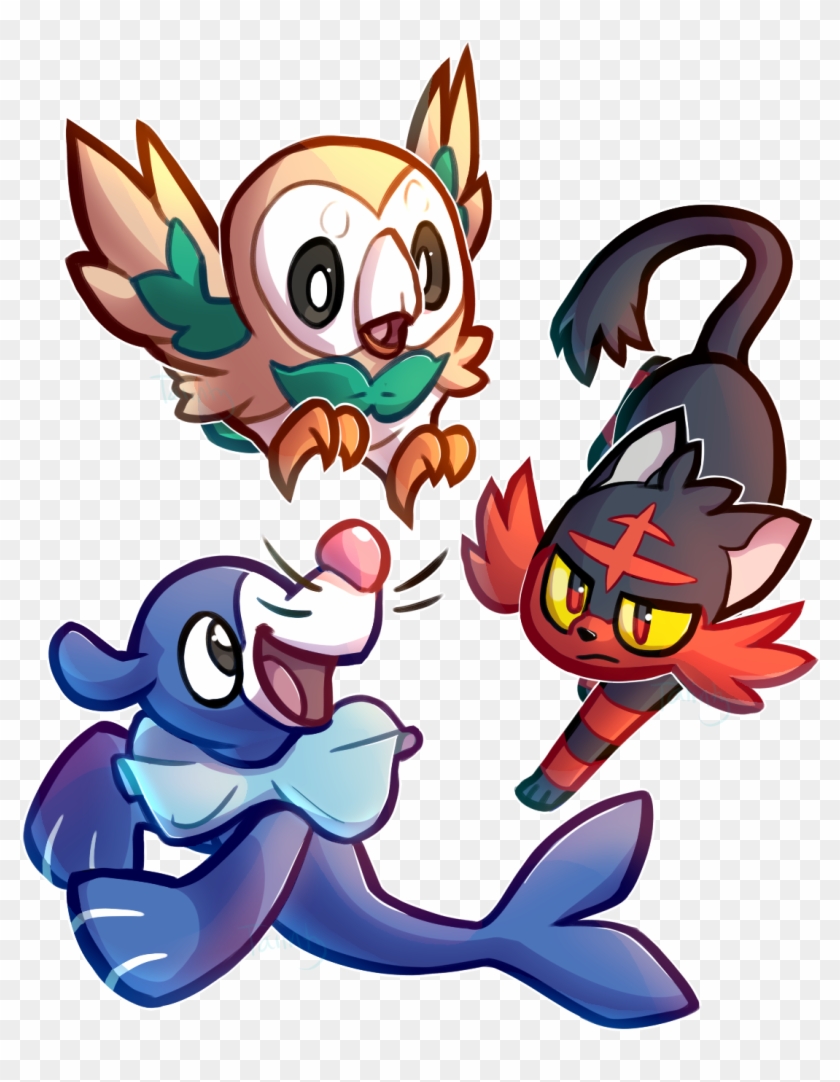 7th Gen Starters By Tawnysoup - 7th Gen Pokemon Starters #483780