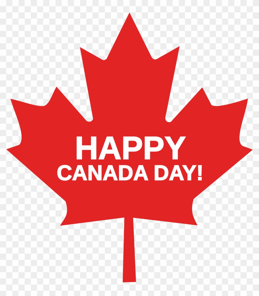 Free Clipart Of A Happy Canada Day Maple Leaf - Canada Flag Maple Leaf #484157