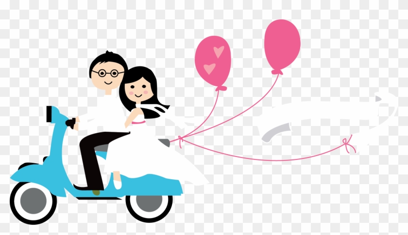 Wedding Vespa Kartun #484190