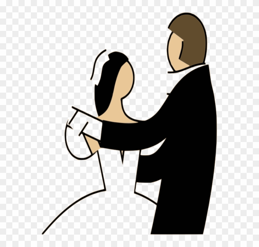 Free Wedding Clipart 13, - Clip Art Couple Dancing Silhouette Png #484302