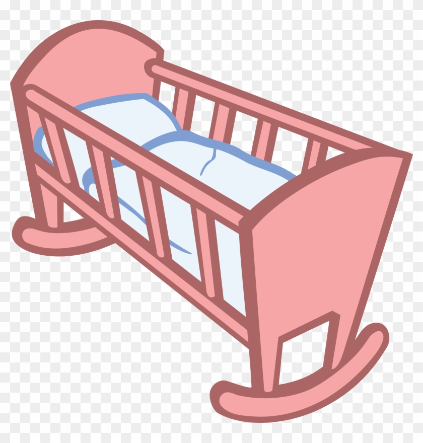 Free Clipart Of A Baby Crib - Easy To Crochet Baby Quilts Ebook #484390