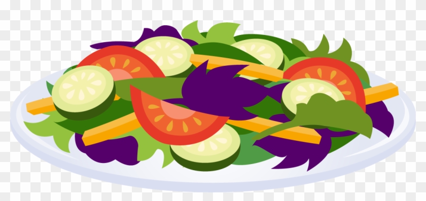 Vegetable Plate Clipart - Salad Clip Art #484483