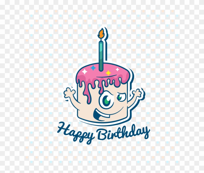 Feliz Cumpleaños Ilustración Con Pastel Gratis Png - Cupcake Personalized Oversized Banner 60x30" - Party #484502