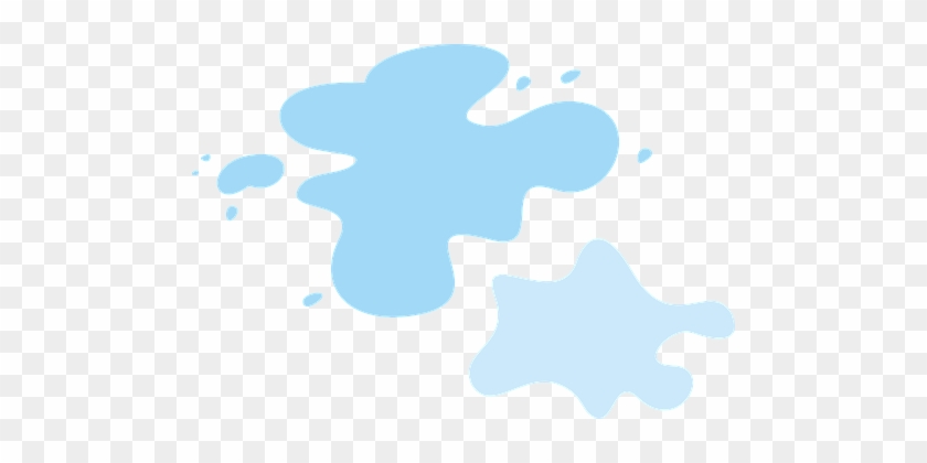 Task Blue Splash Water Painting Liquid Spl - Tache D Eau Png #484632