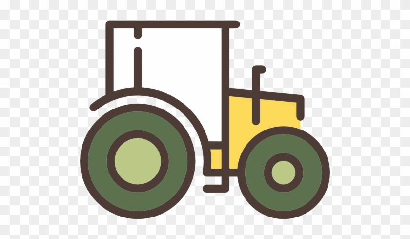 Tractor Icon - Cartoon Tractor - Agriculture #484754