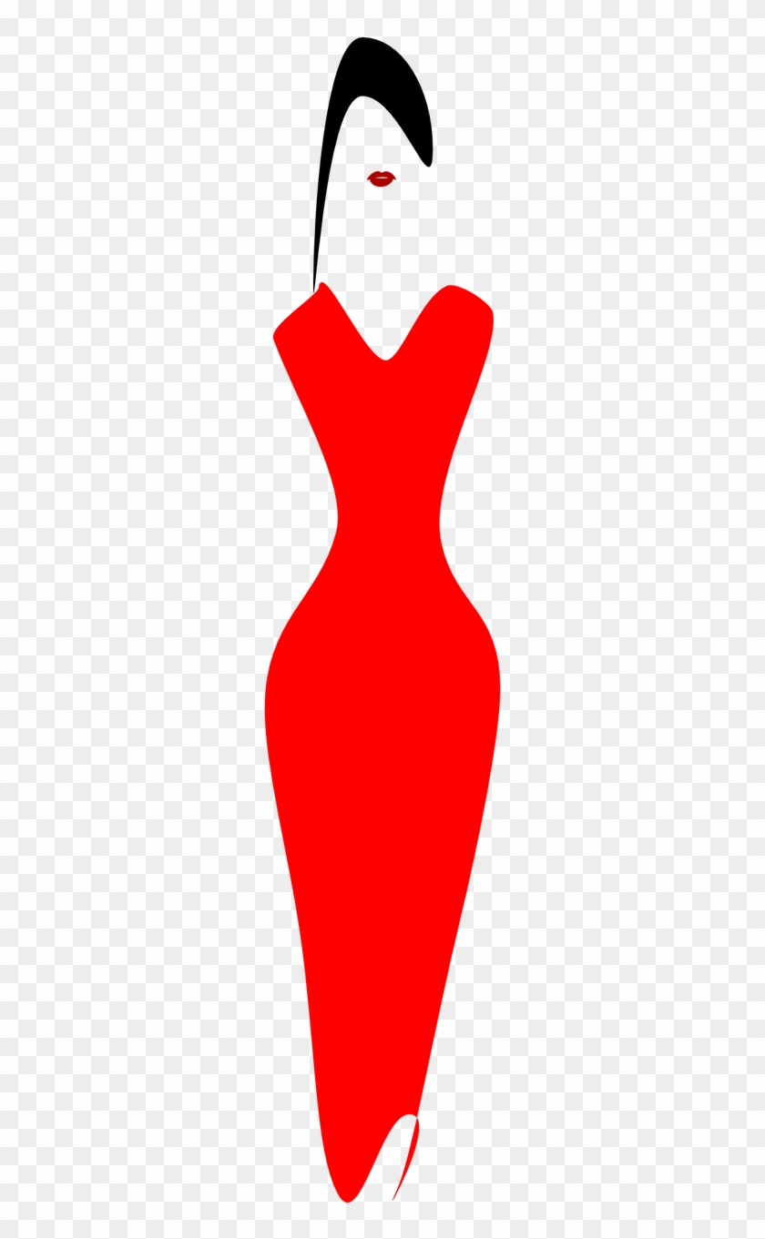 Imaginary Items In The Underworld - Red Dress Vector Png #484764