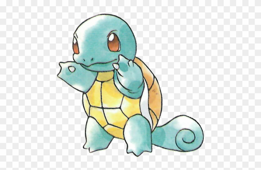 Squirtle Official Pokemon Red And Green Art - Squirtle Gen 1 Art #484784