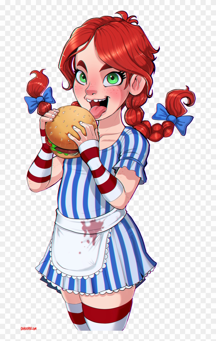 Hamburger Fast Food Cartoon Anime Fictional Character - Shadbase Wendys #484859