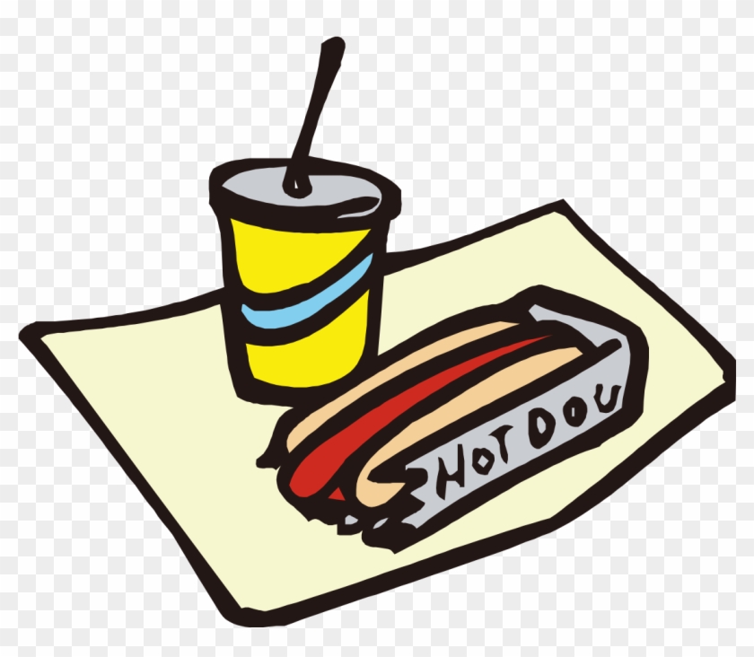 Hot Dog Soft Drink Hamburger Fast Food Clip Art - Hot Dog Soft Drink Hamburger Fast Food Clip Art #484952